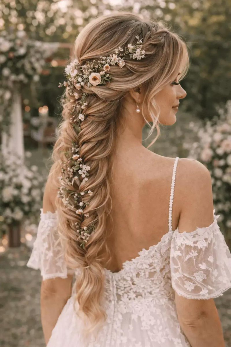 Bohemian bruidskapsel vlecht