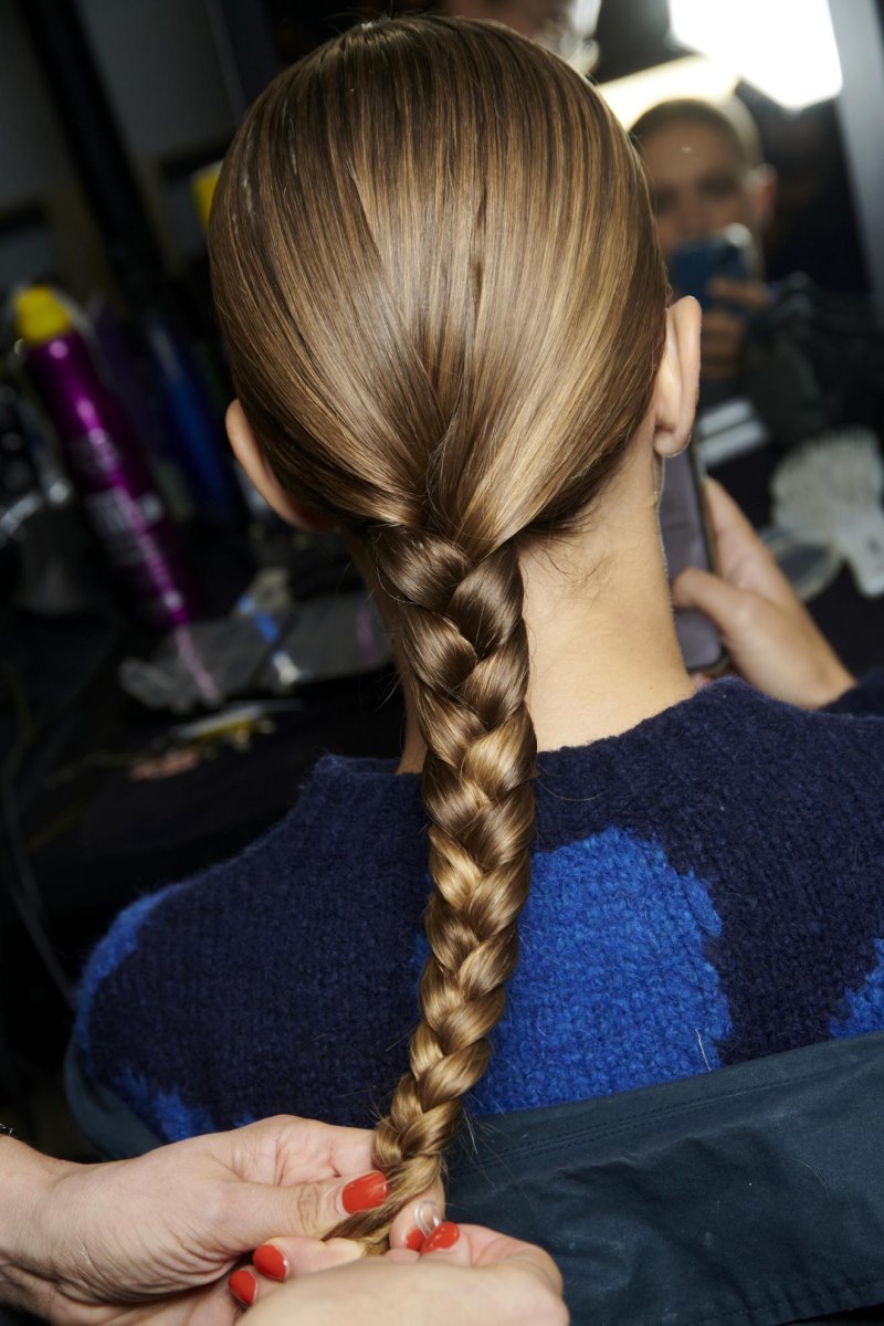 Strakke nette haarvlecht