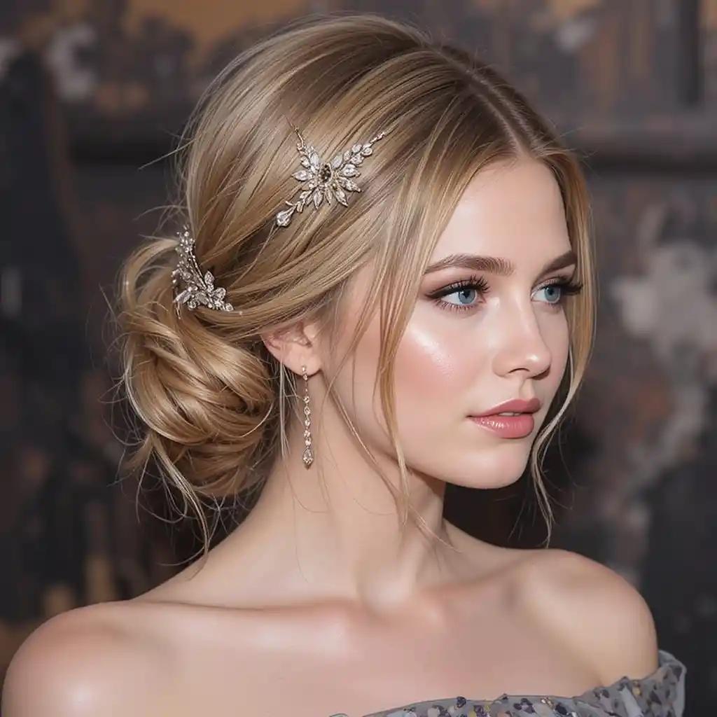 Feestkapsel met haaraccessoire
