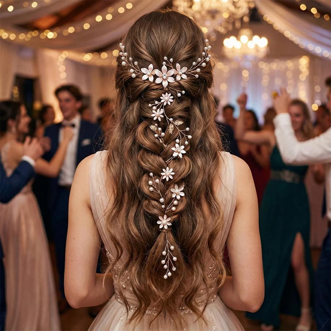 Feestkapsel met haaraccessoires