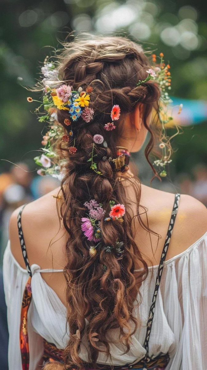 Festival kapsel lang haar ideeën voor jouw look
