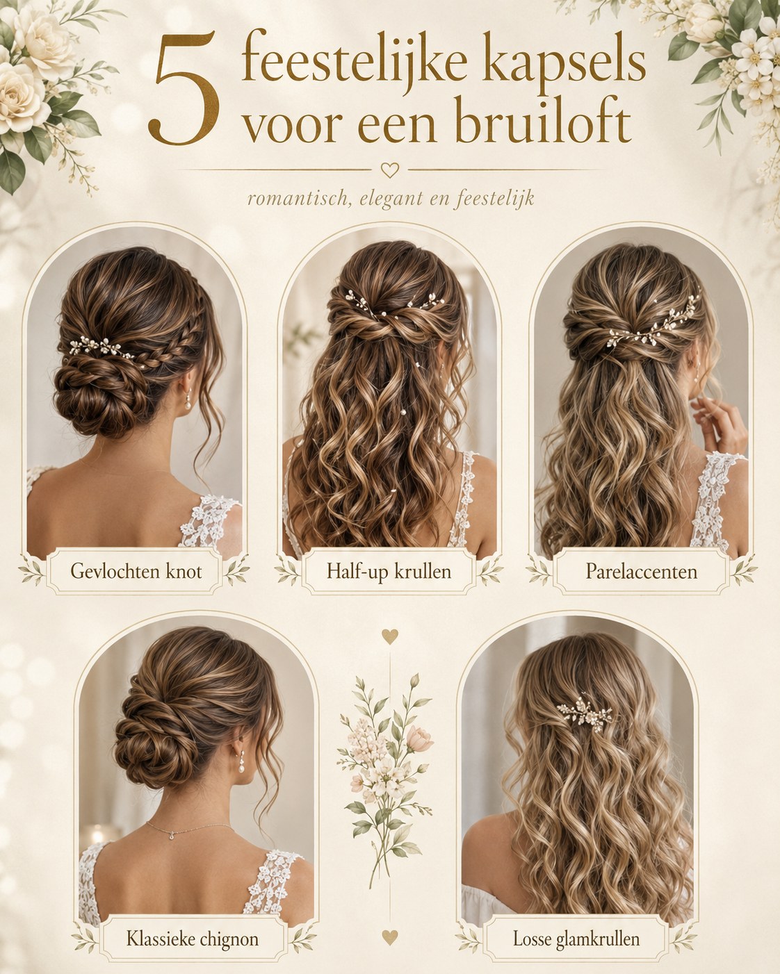 5 Festelijke Frisuren Voor Een Bruiloft