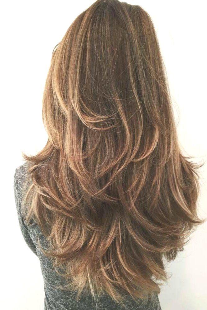 Dun lang haar met zachte lagen