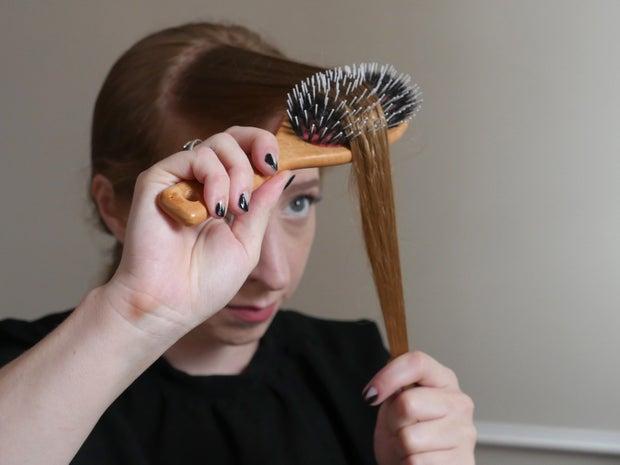 Haar borstelen voor vlechten