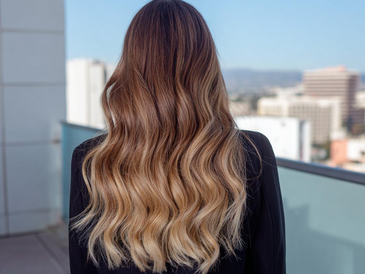 Lange Golven Bruin Naar Blond