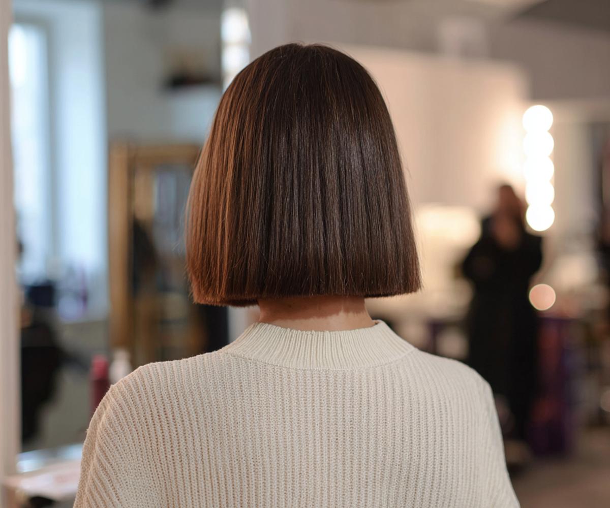 Kinlange Rechte Blunt Bob