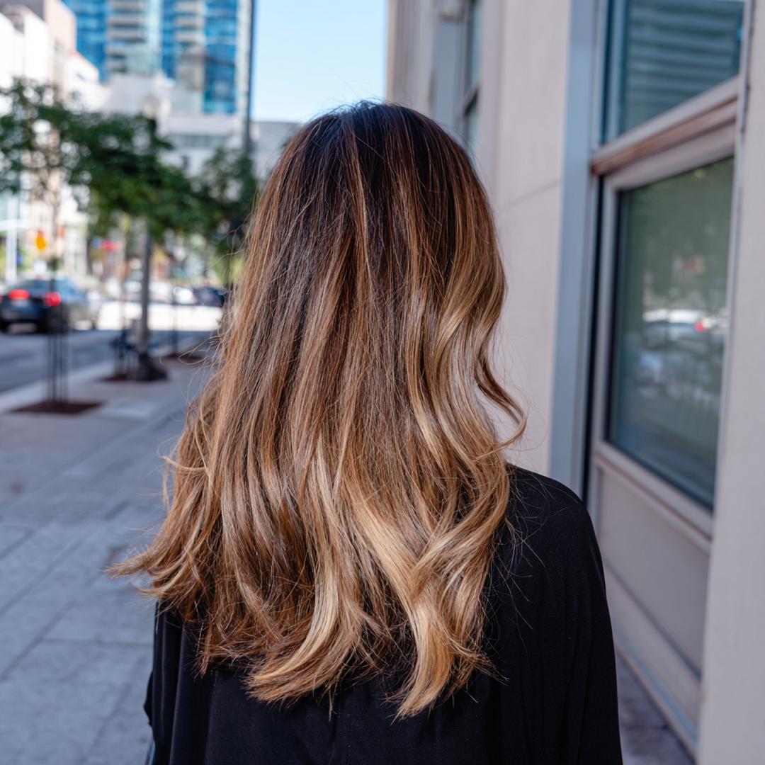Balayage Met Donkere Aanzet