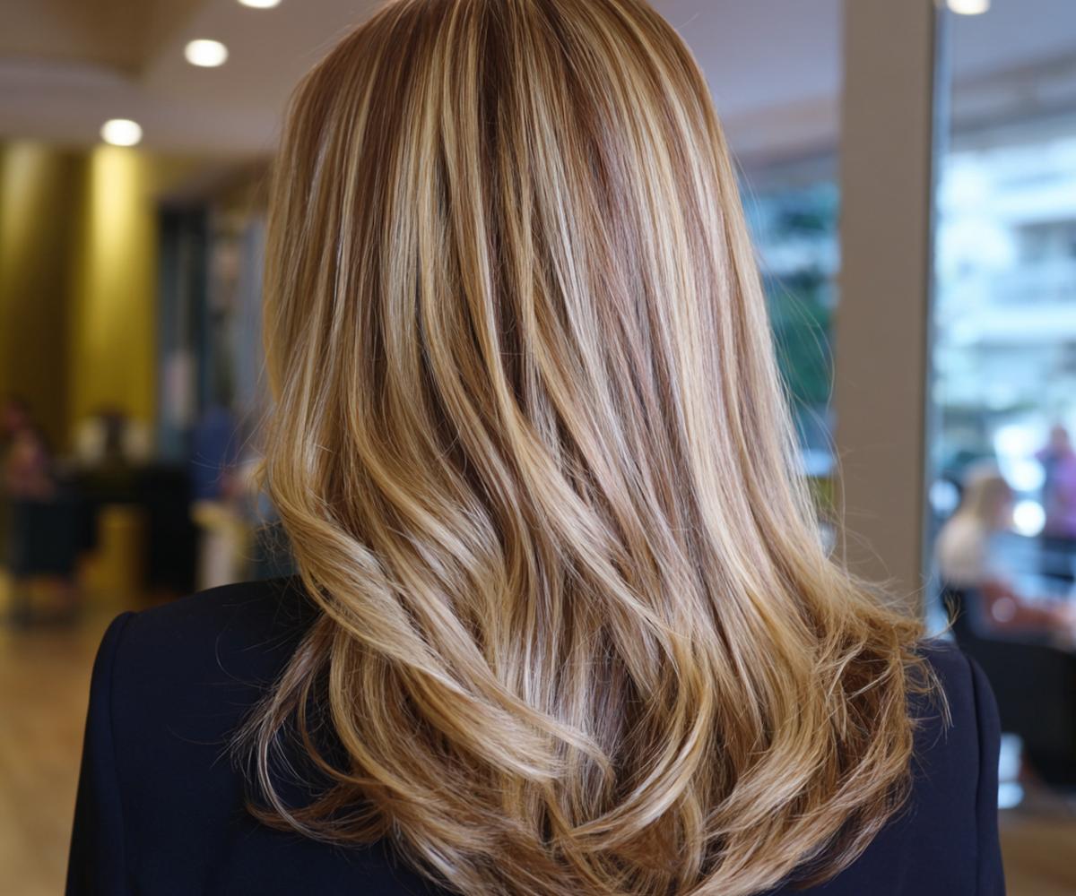 Gelaagde Coupe Met Highlights