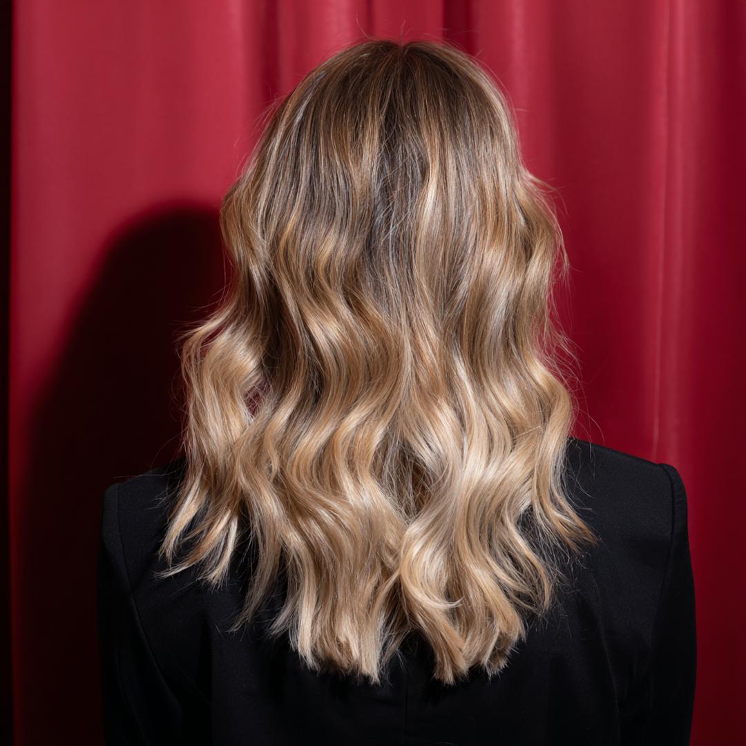 Blond Golvend Middellang Haar
