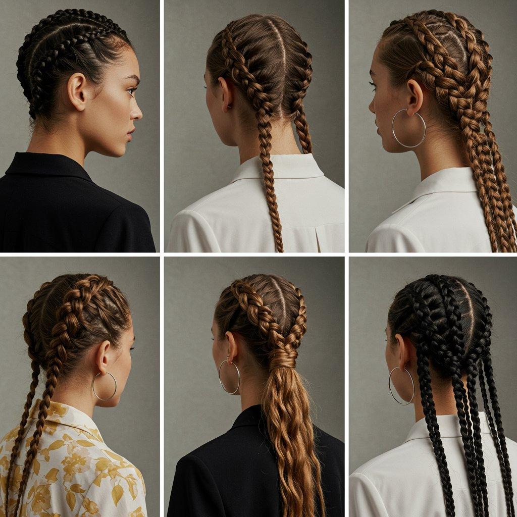 Inspiratie twee vlechten kapsels