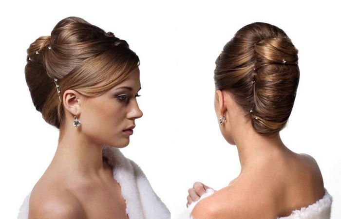Franse twist bruidskapsel