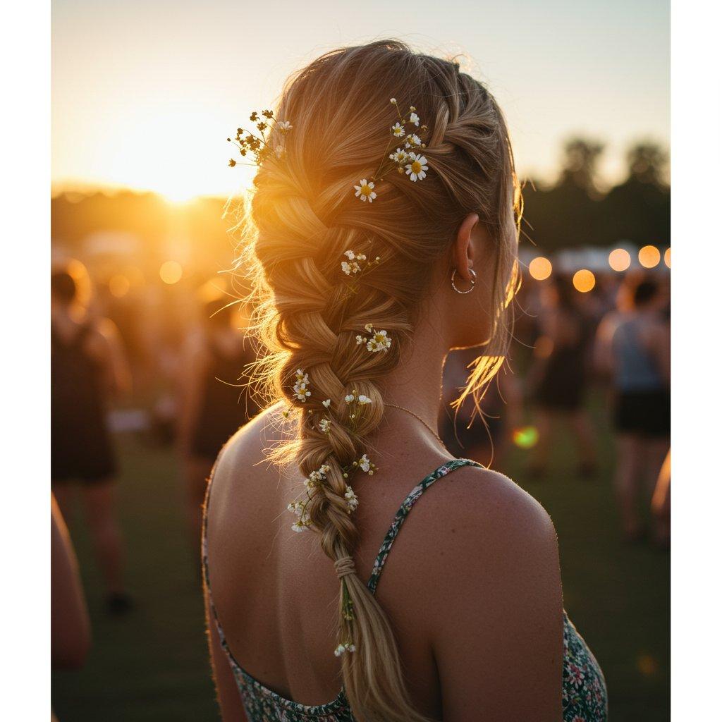 Festival kapsel lang haar ideeën voor jouw look