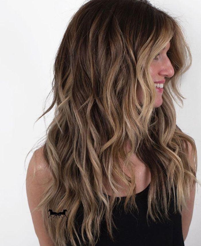 Lang haar met beach waves
