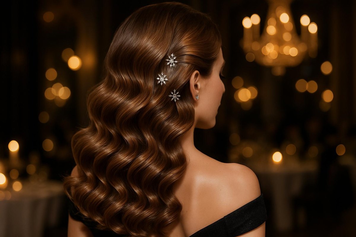 Luxe gala kerstkapsel