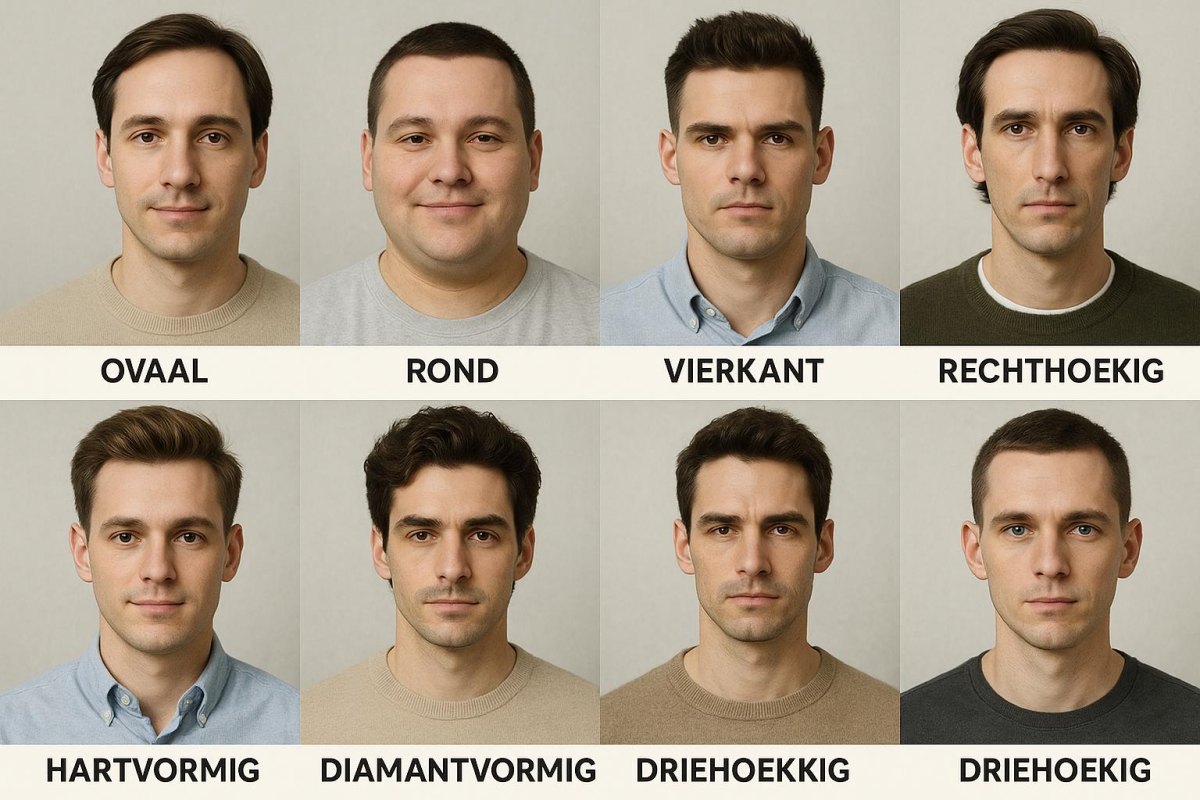 Mannenkapsel gezichtsvorm