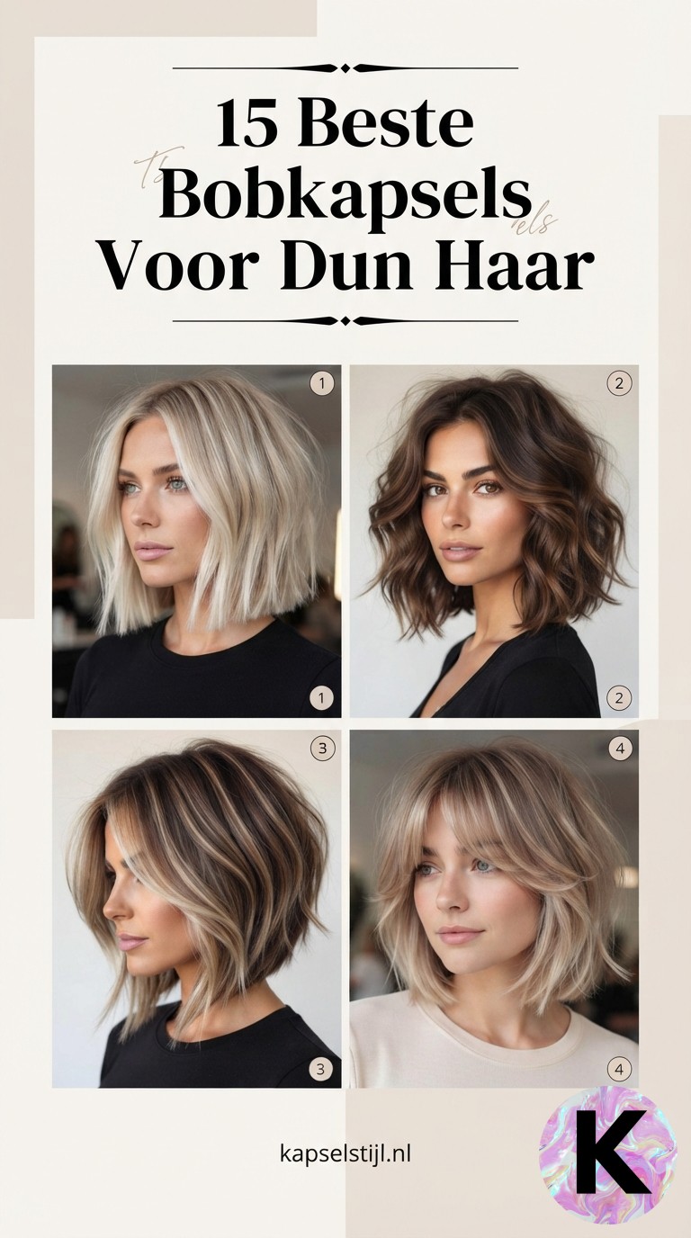 15 Beste Bobkapsels Voor Dun Haar