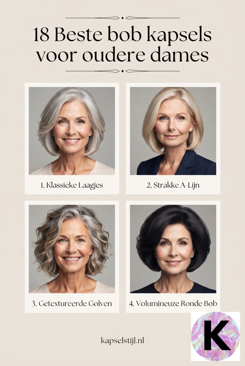 18 Beste bob kapsels voor oudere dames
