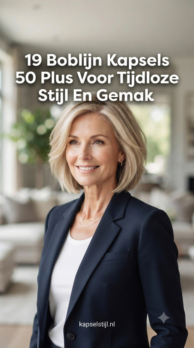 19 Boblijn Kapsels 50 Plus Voor Tijdloze Stijl En Gemak