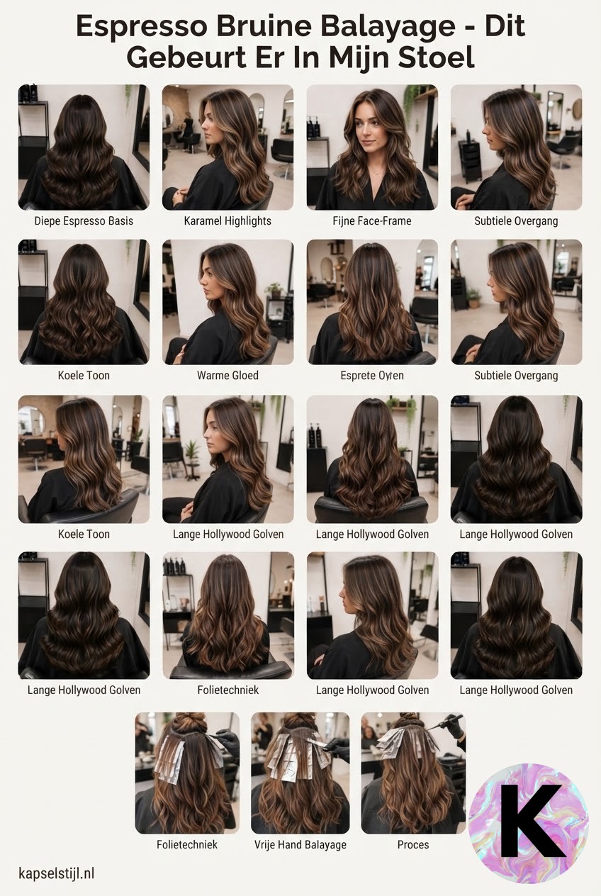 Espresso Bruine Balayage - Dit Gebeurt Er In Mijn Stoel