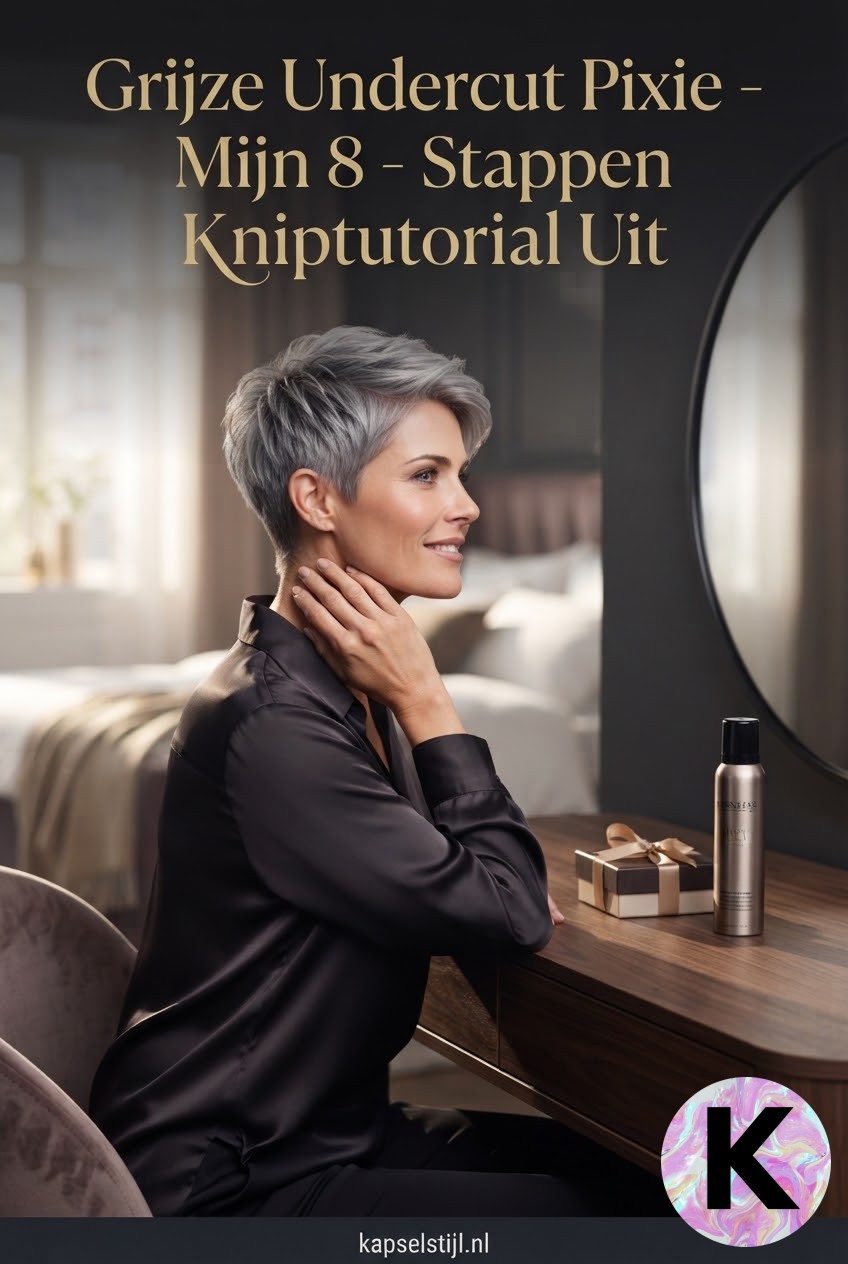 Grijze Undercut Pixie - Mijn 8 - Stappen Kniptutorial Uit