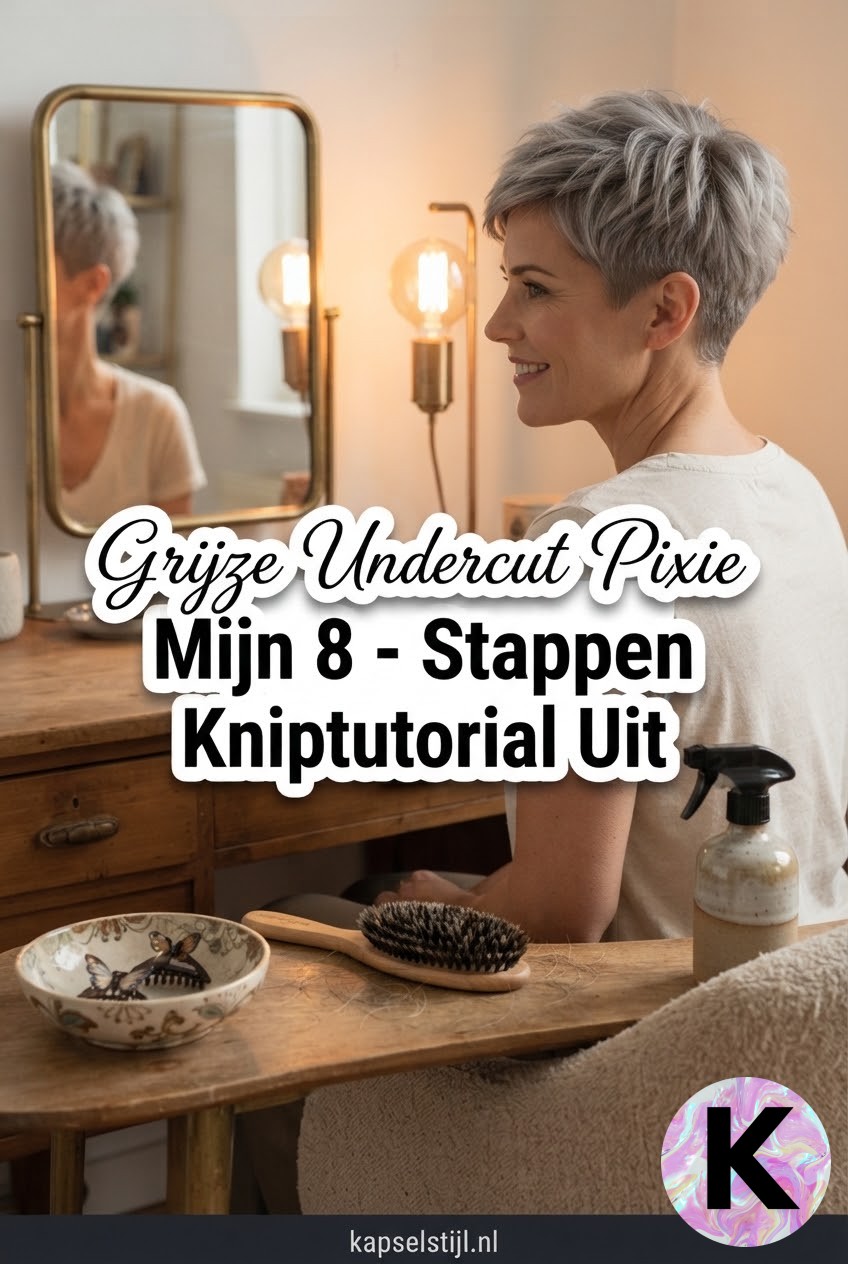 Grijze Undercut Pixie - Mijn 8 - Stappen Kniptutorial Uit