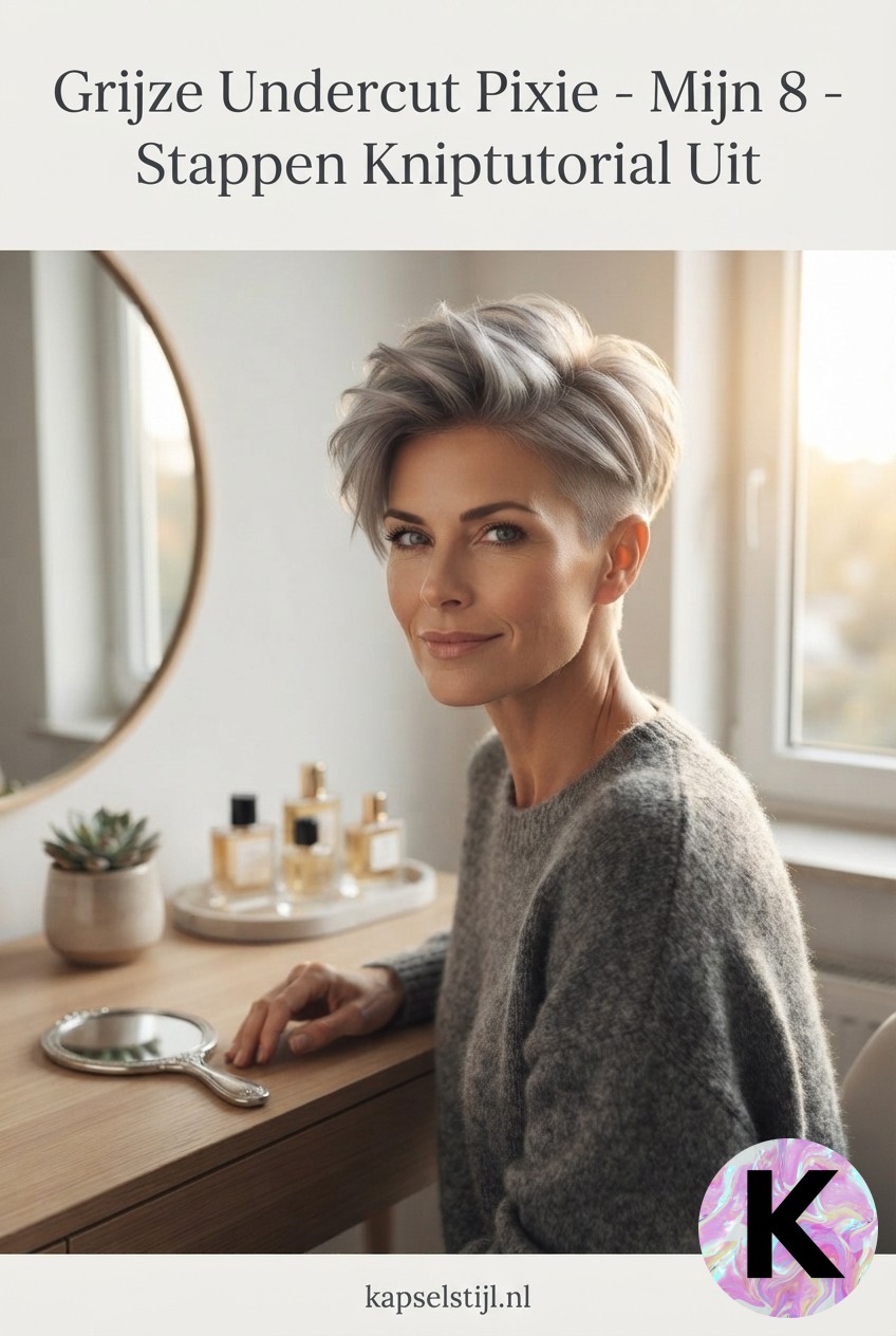 Grijze Undercut Pixie - Mijn 8 - Stappen Kniptutorial Uit