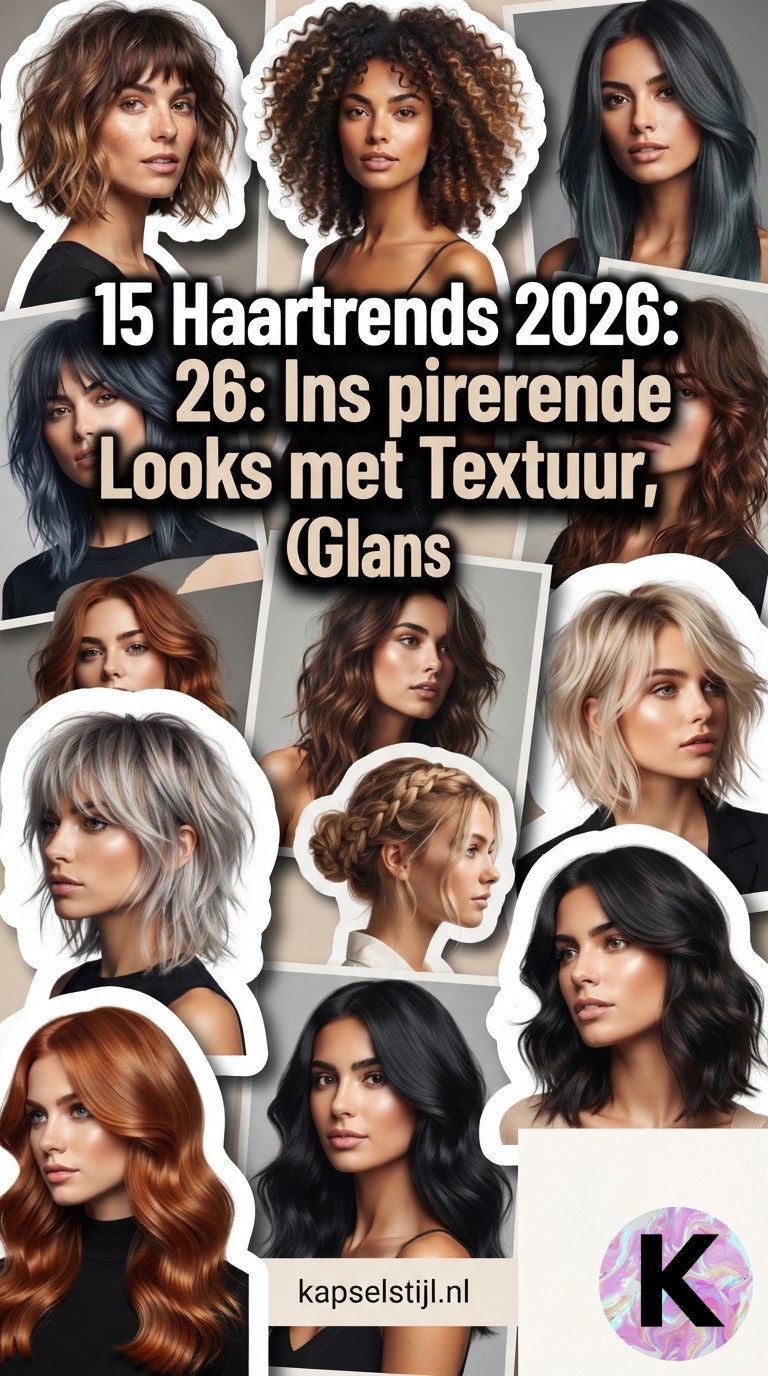 15 Haartrends 2026: Inspirerende Looks met Textuur, Glans en Persoonlijkheid
