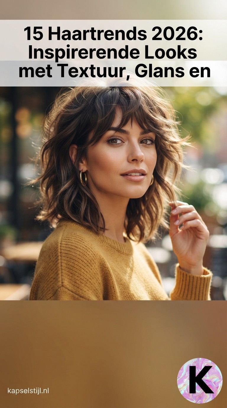 15 Haartrends 2026: Inspirerende Looks met Textuur, Glans en Persoonlijkheid