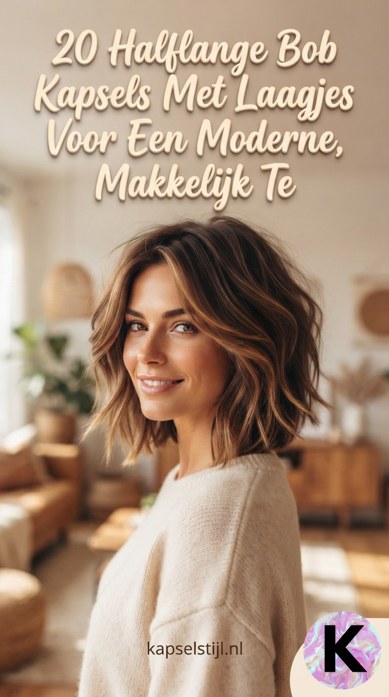 20 Halflange Bob Kapsels Met Laagjes Voor Een Moderne, Makkelijk Te Stylen Look