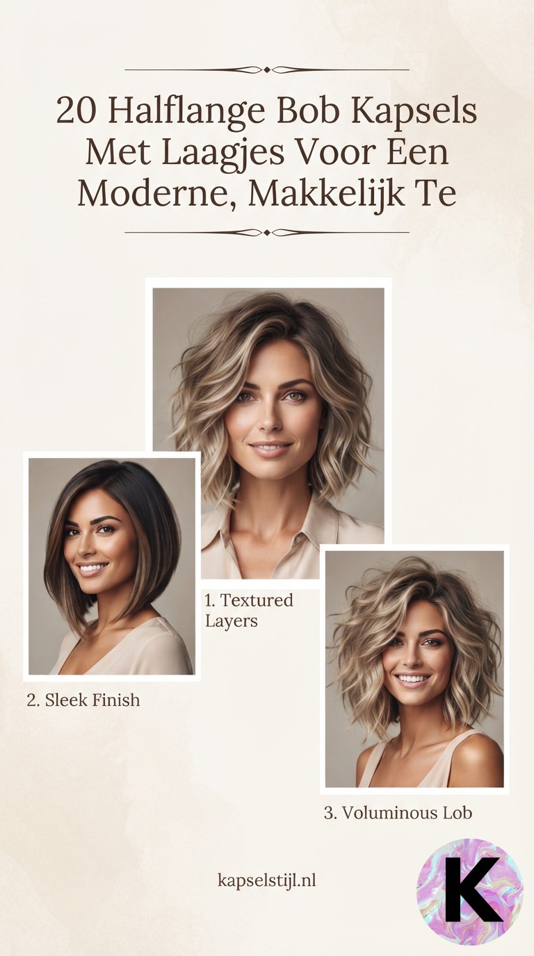 20 Halflange Bob Kapsels Met Laagjes Voor Een Moderne, Makkelijk Te Stylen Look