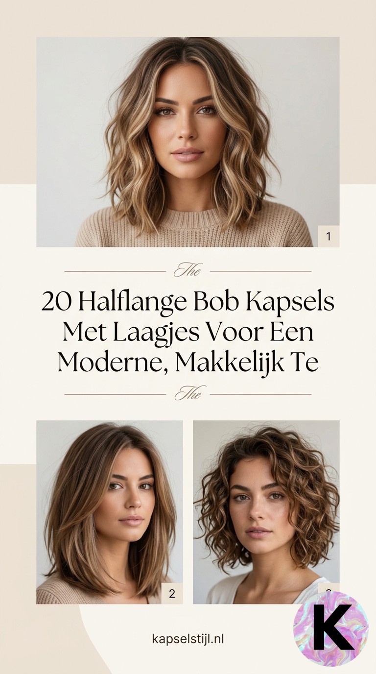 20 Halflange Bob Kapsels Met Laagjes Voor Een Moderne, Makkelijk Te Stylen Look