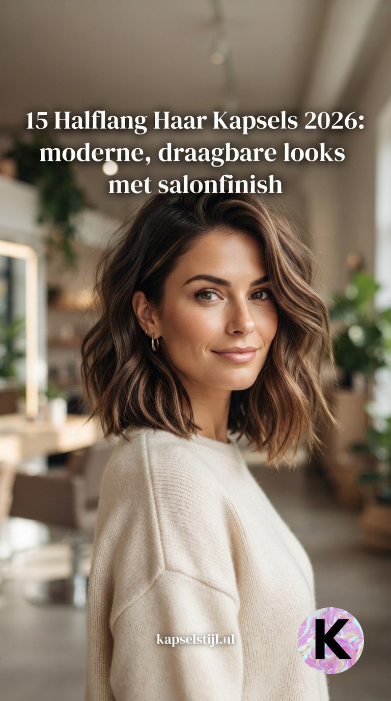 15 Halflang Haar Kapsels 2026: moderne, draagbare looks met salonfinish