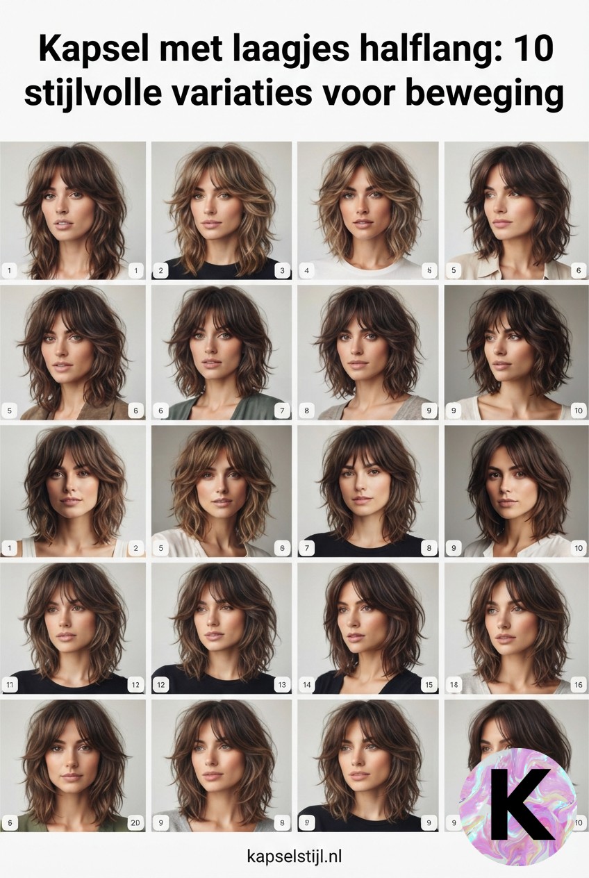 Kapsel met laagjes halflang: 10 stijlvolle variaties voor beweging, volume en een Pinterest-waardige look