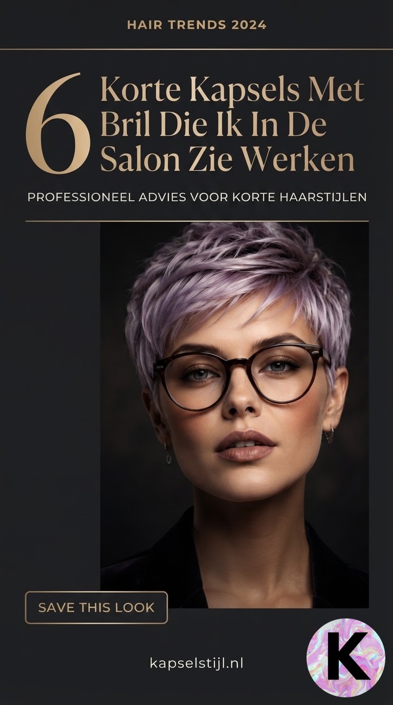 6 Korte Kapsels Met Bril Die Ik In De Salon Zie Werken