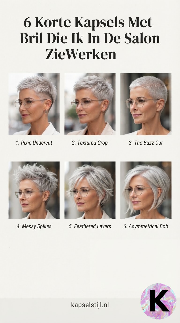 6 Korte Kapsels Met Bril Die Ik In De Salon Zie Werken