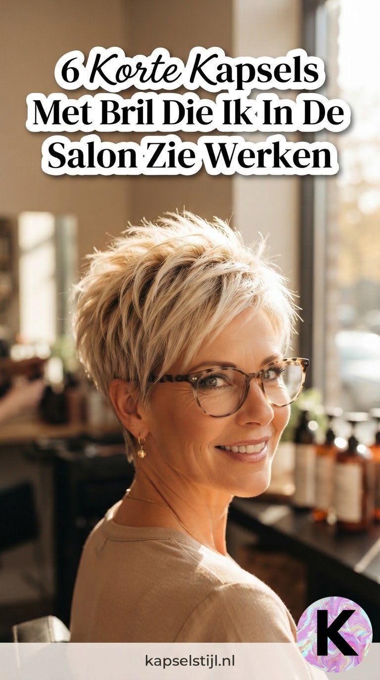 6 Korte Kapsels Met Bril Die Ik In De Salon Zie Werken
