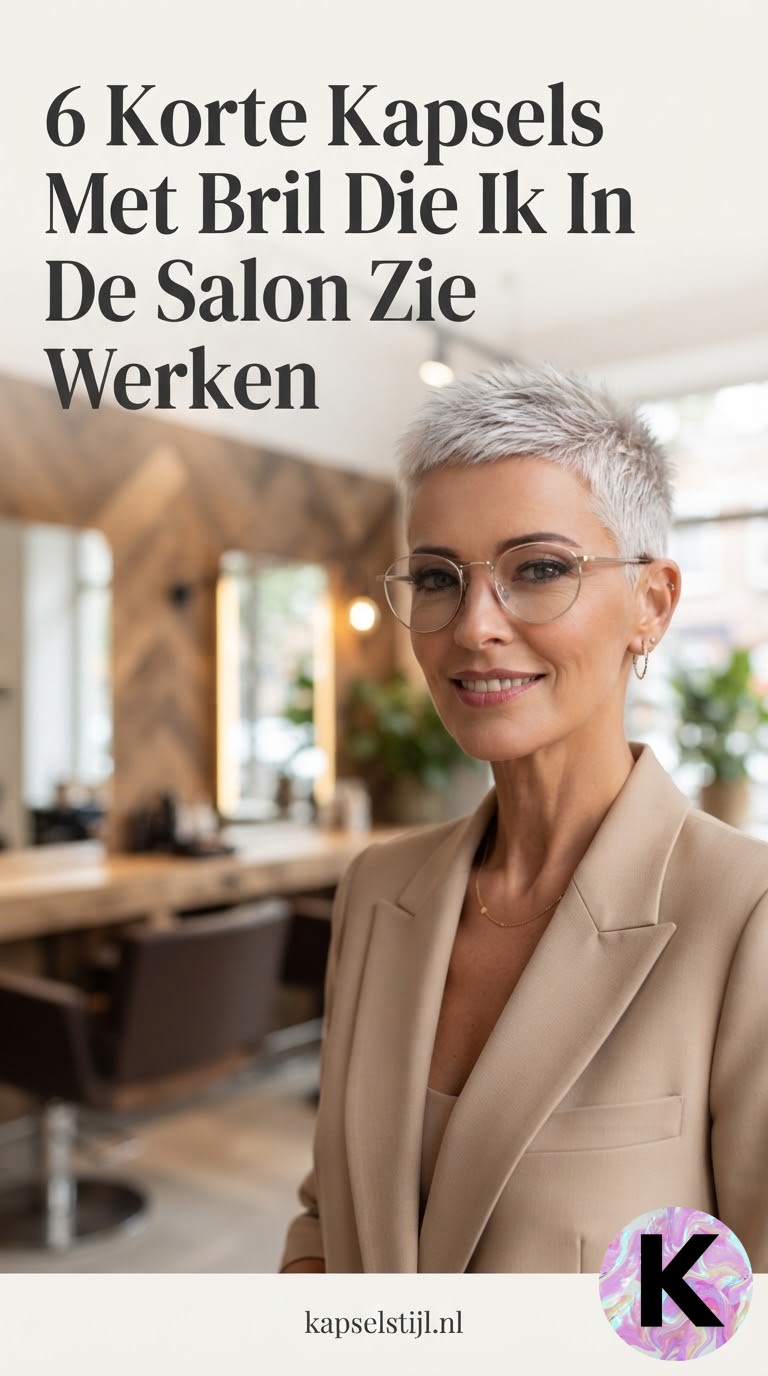 6 Korte Kapsels Met Bril Die Ik In De Salon Zie Werken