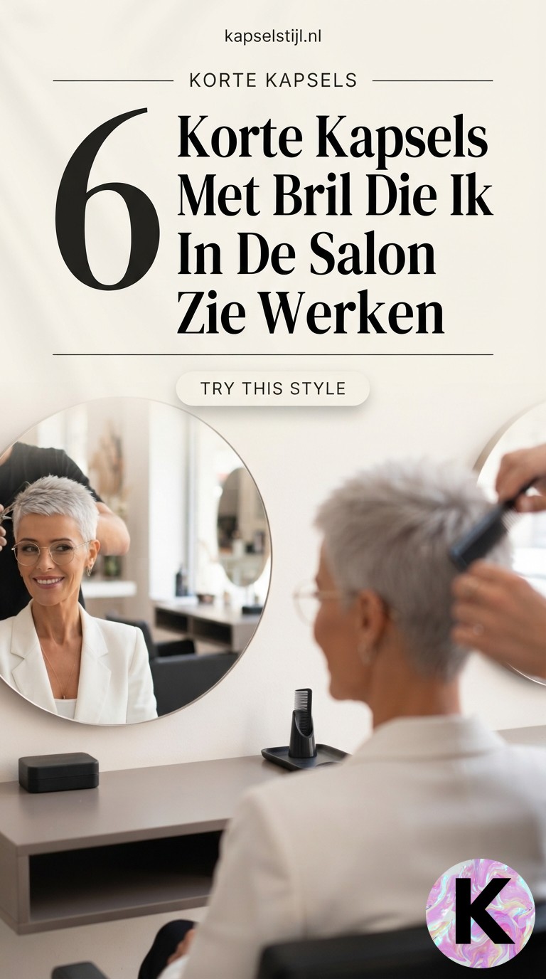 6 Korte Kapsels Met Bril Die Ik In De Salon Zie Werken