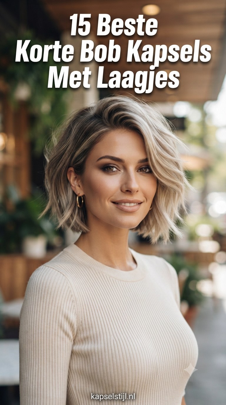 15 Beste Korte Bob Kapsels Met Laagjes