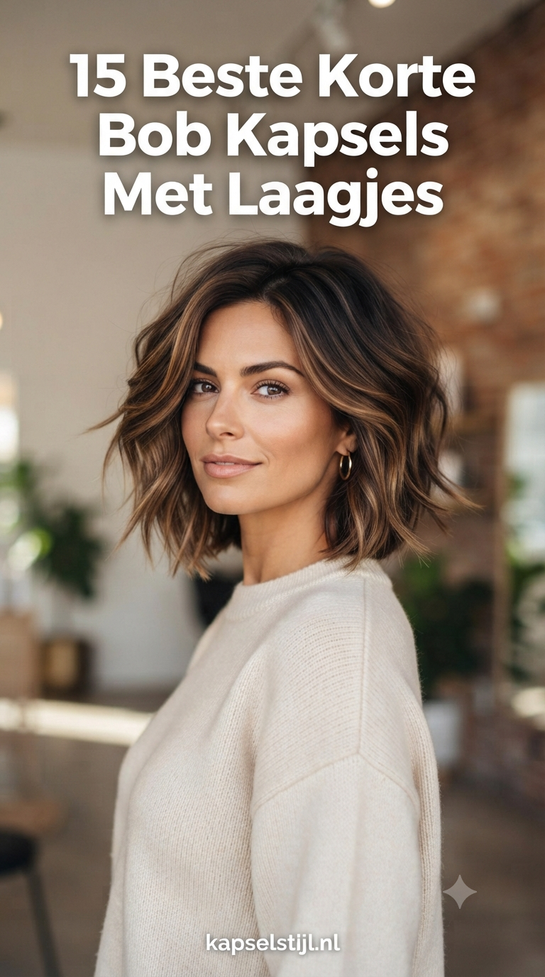 15 Beste Korte Bob Kapsels Met Laagjes