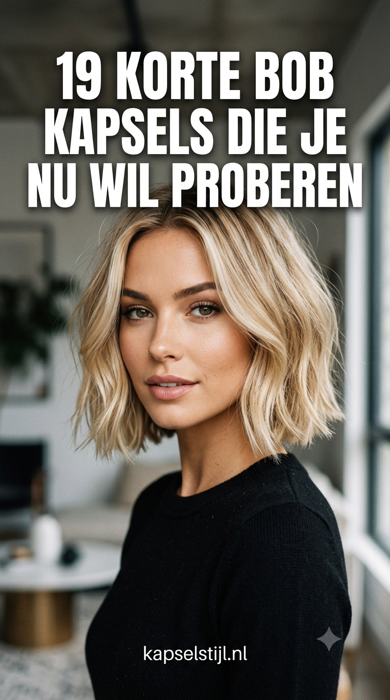 19 Korte Bob Kapsels Die Je Nu Wil Proberen