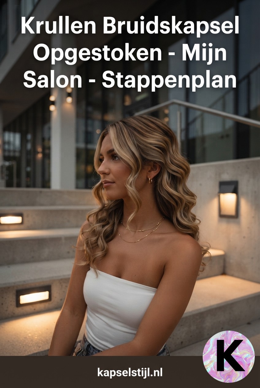 Krullen Bruidskapsel Opgestoken - Mijn Salon - Stappenplan