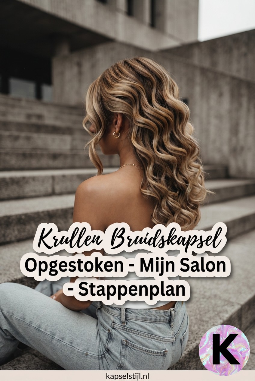 Krullen Bruidskapsel Opgestoken - Mijn Salon - Stappenplan