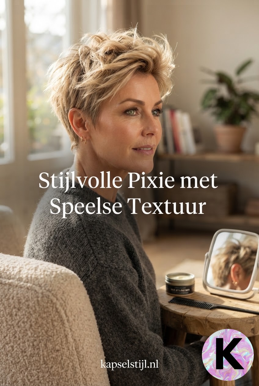 Stijlvolle Pixie met Speelse Textuur