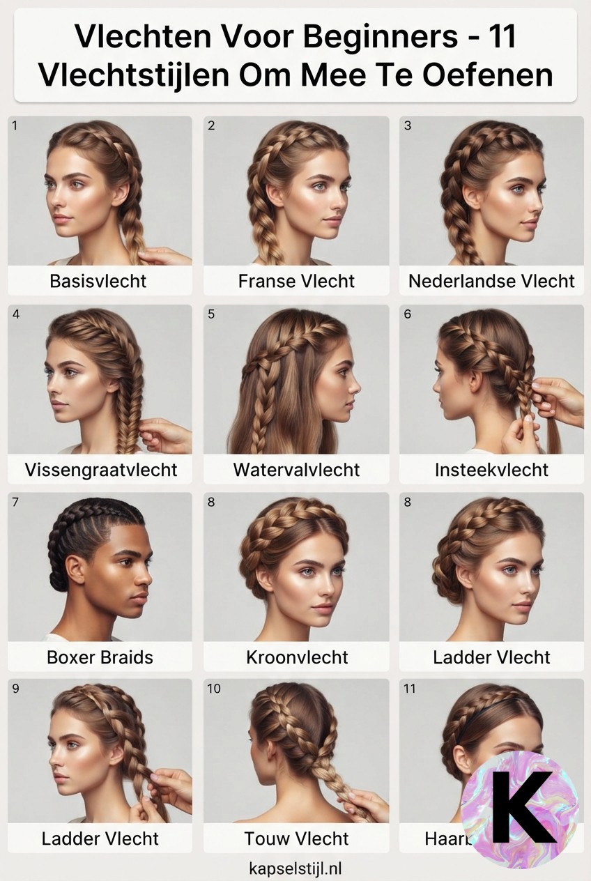 Vlechten Voor Beginners - 11 Vlechtstijlen Om Mee Te Oefenen
