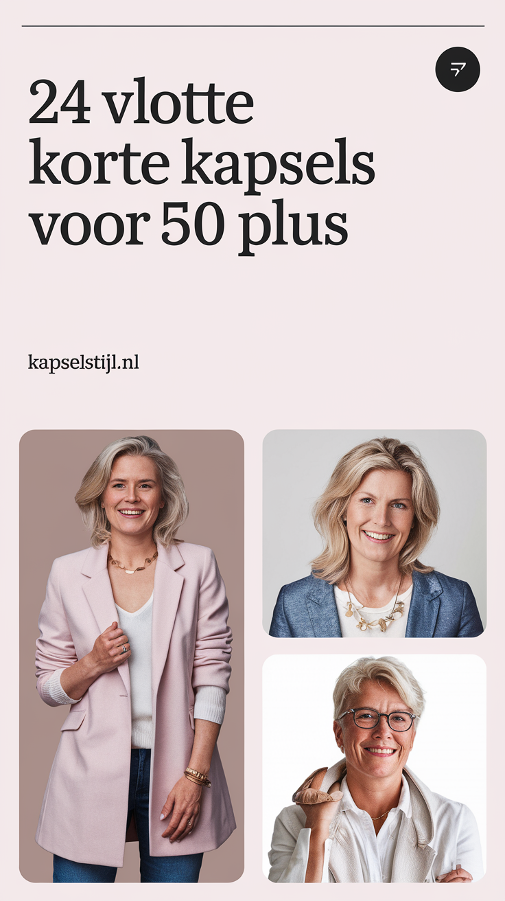 24 Vlotte Korte Kapsels Voor 50 Plus