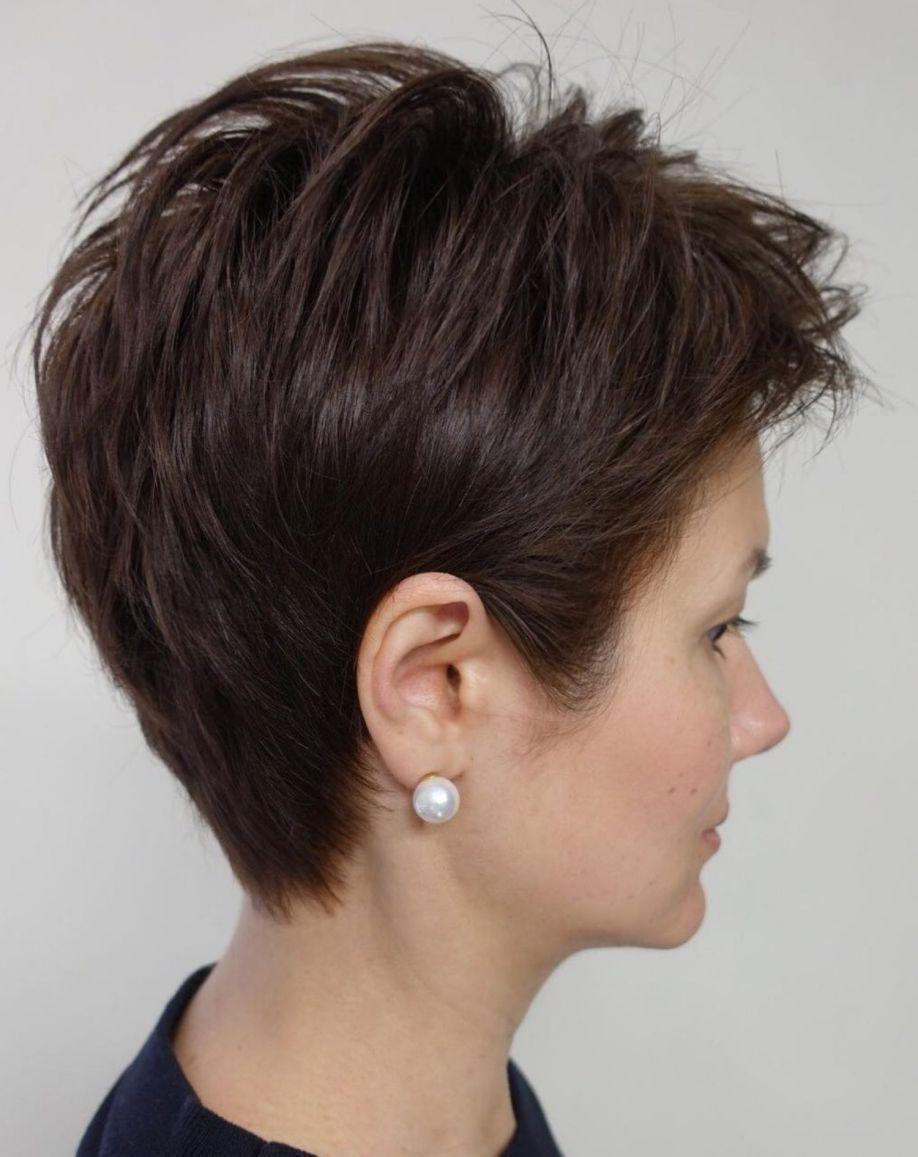 Pixie kapsel dik haar