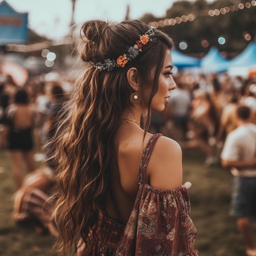 Festival kapsel lang haar ideeën voor jouw look