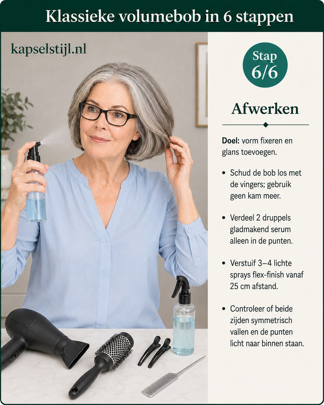 Klassieke Volumebob Voor Fijn Haar Vanaf 50 - Mijn 6 -