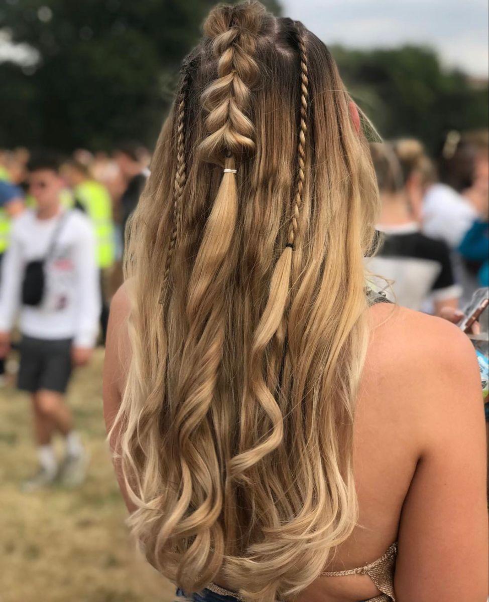 Festival kapsel lang haar ideeën voor jouw look